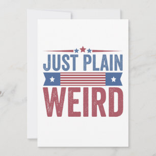 Just Plain Weird American Flag Election Kamala Thank You Card