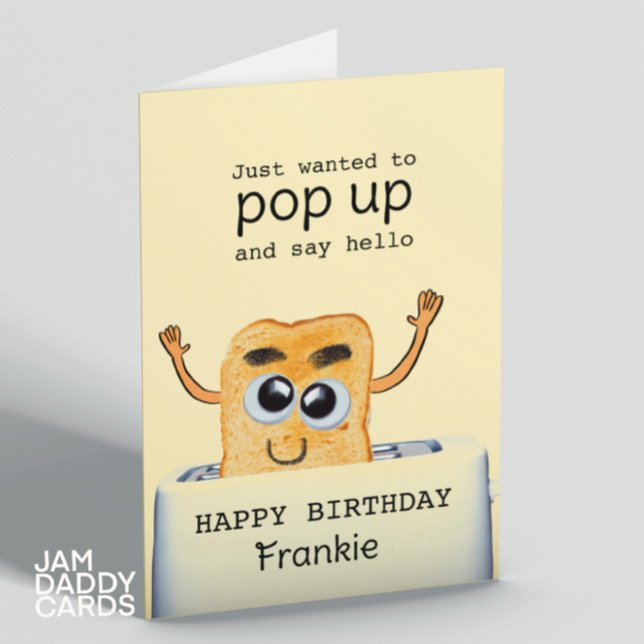 Just Popped Up to Say Hello  Card (Creator Uploaded)