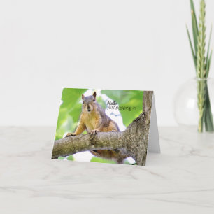 Just Popping in With Birthday Wishes Card