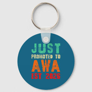 Just promoted to awa est 2026 vintage grandma 26 key ring