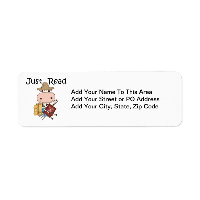 Just Read Return Address Label (Front)