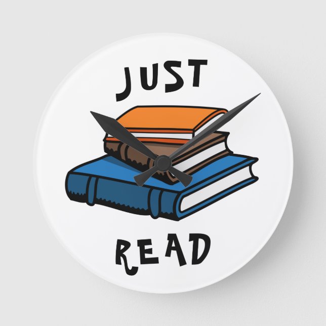 Just Read Round Clock (Front)