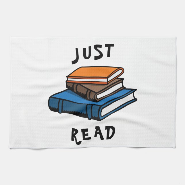 Just Read Tea Towel (Horizontal)