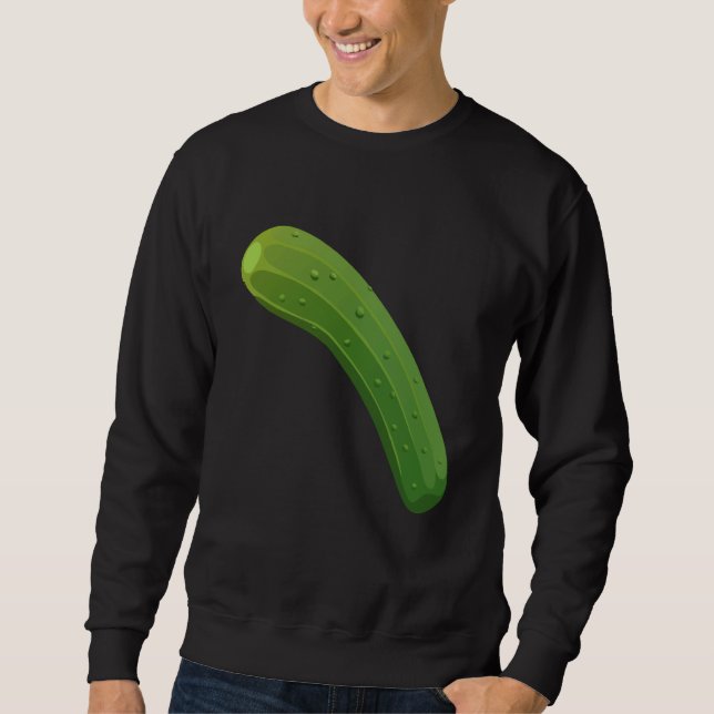 Just Really Like Cucumbers Cucumber Pickle Vegetab Sweatshirt (Front)