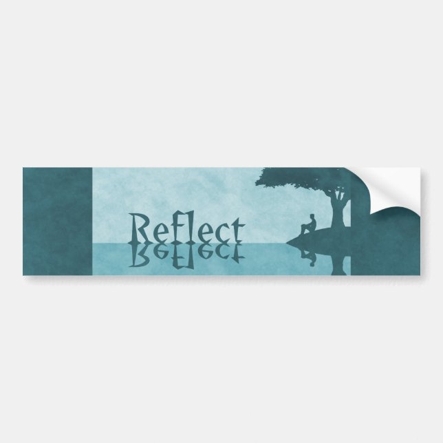Just Reflect Bumper Sticker (Front)