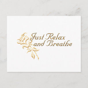 Just Relax and Breathe Postcard