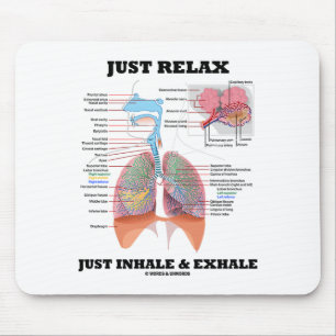 Just Relax Just Inhale and Exhale (Respiratory) Mouse Pad