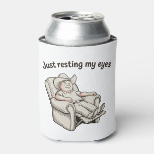 Just Resting My Eyes Father’s Day Dad Grandpa Can Cooler