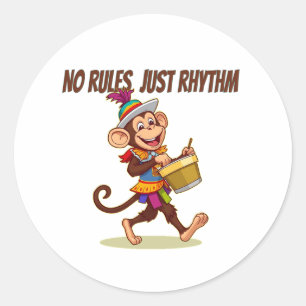 Just Rhythm Classic Round Sticker