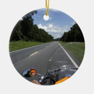 Just Ride Ceramic Ornament