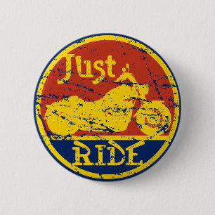 Just Ride Motorcycle Logo Pin
