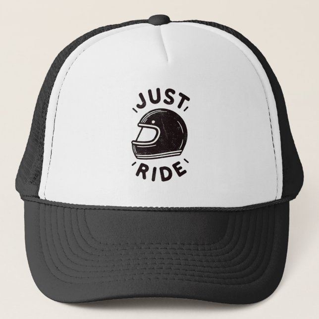 Just Ride  Trucker Hat (Front)