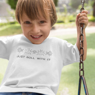 Just Roll With It! Adorable Insect-Themed  Toddler T-Shirt