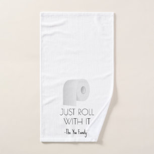 Just Roll With It Personalised Hand Towel