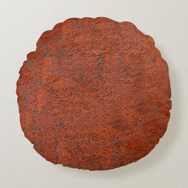 Just rust rust rusted iron metal round cushion (Front)