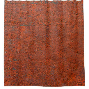 Just rust rust rusted iron metal shower curtain