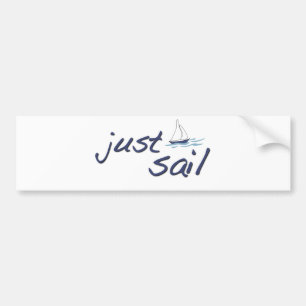 Just Sail Bumper Sticker