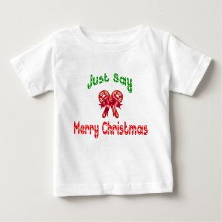 Just Say Merry Christmas kids shirt