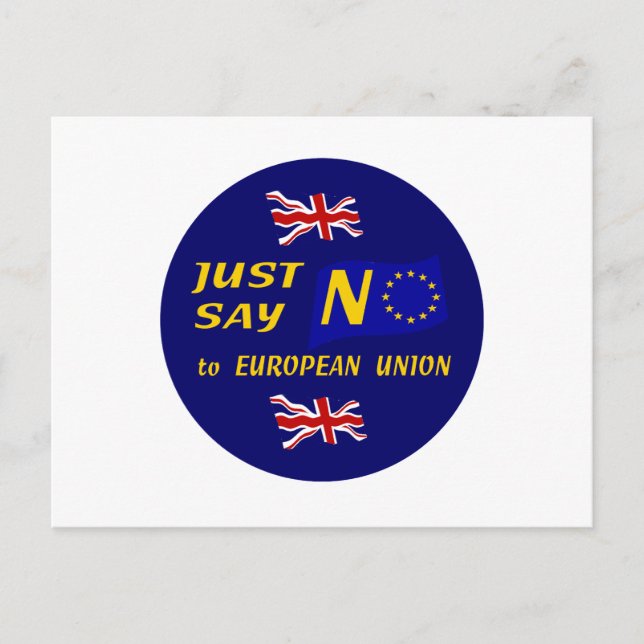 Just Say No Postcard (Front)