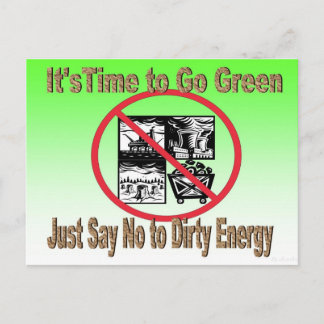 Just Say No to Dirty Energy Postcard