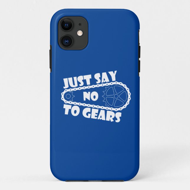 Just Say No To Gears Case-Mate iPhone Case (Back)