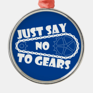 Just Say No To Gears Metal Tree Decoration