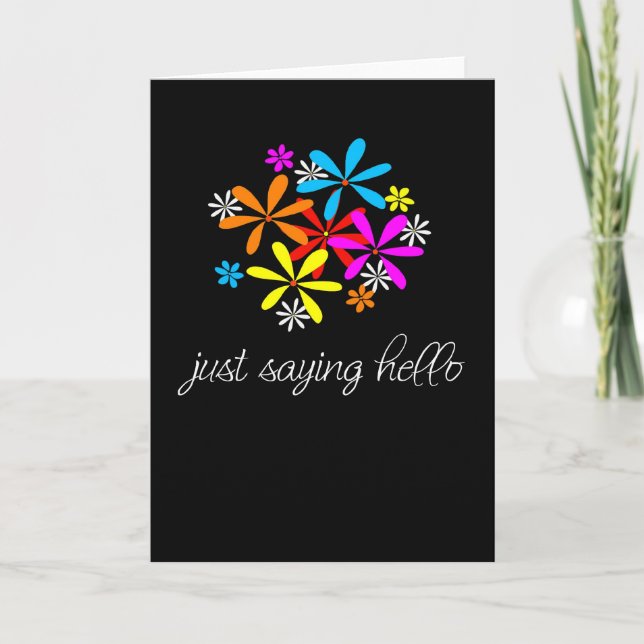 Just saying hello card (Front)