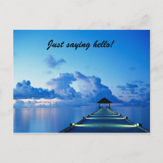 Just saying hello! postcard