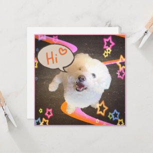 Just Saying "Hi" Card