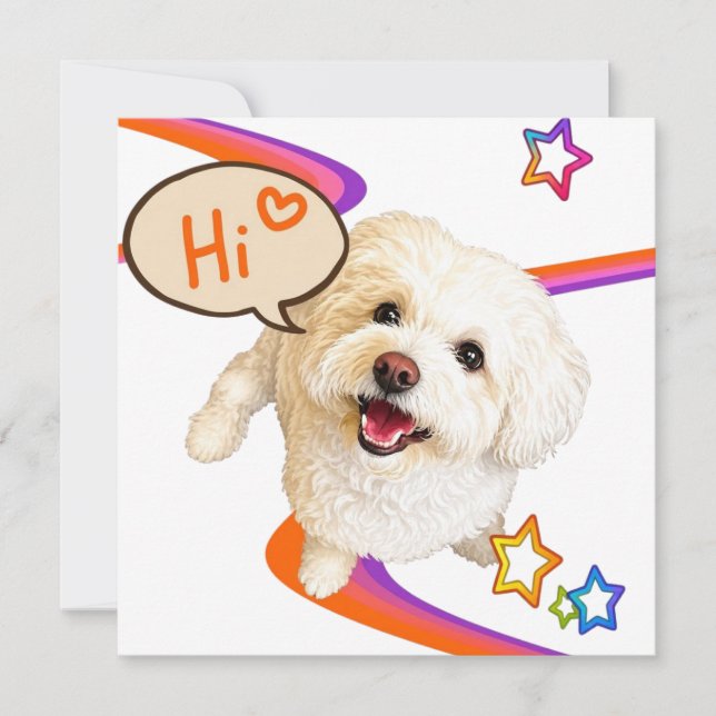 Just Saying "Hi" Invitation (Front)
