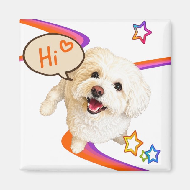 Just Saying "Hi"  Magnet (Front)
