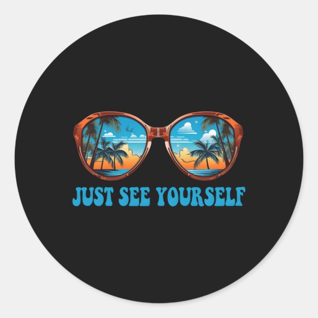 Just See Yourself Jehovah Witnesses Jw Org Pioneer Classic Round Sticker (Front)