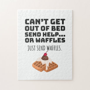 Just Send Waffles Breakfast Loving Waffle Lover Jigsaw Puzzle
