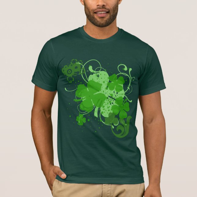 Just Shamrocks St Patricks Day T shirt (Front)