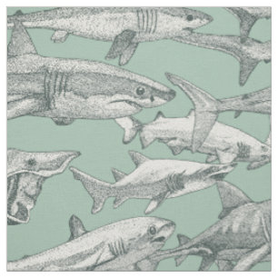 just sharks balsam duck egg fabric