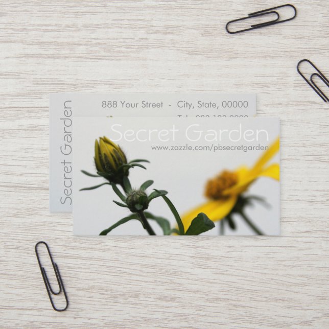 Just simple flowers 3 Floral Photography Bsiness C Business Card (Front/Back In Situ)