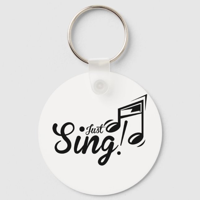 Just Sing Key Ring (Front)