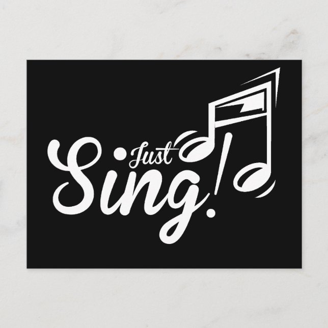 Just Sing! Postcard (Front)