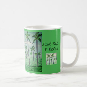 Just Sip & Relax Palm Tree Grove Coffee Mug