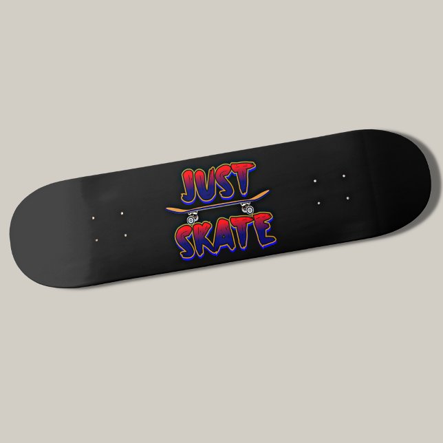 Just Skate Skateboard Red Blue Skateboarder        (Creator Uploaded)