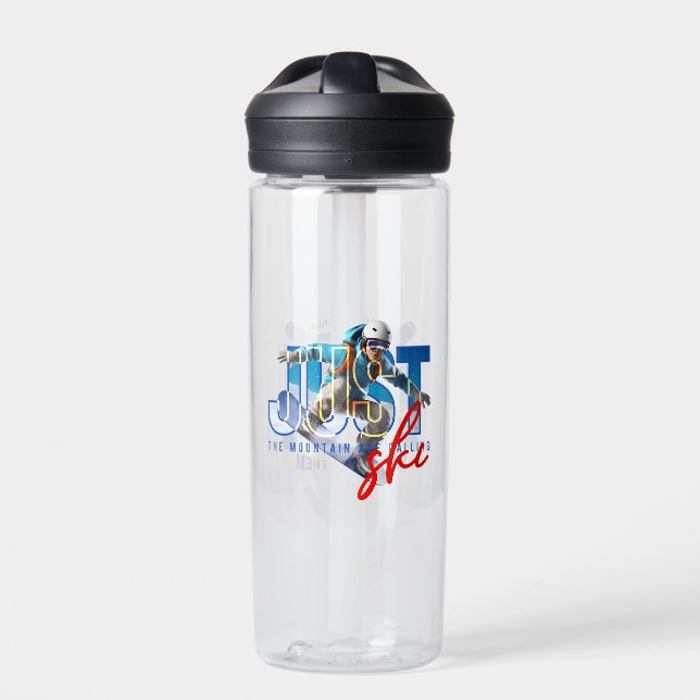 Just Ski | 20oz Water Bottle (Front)