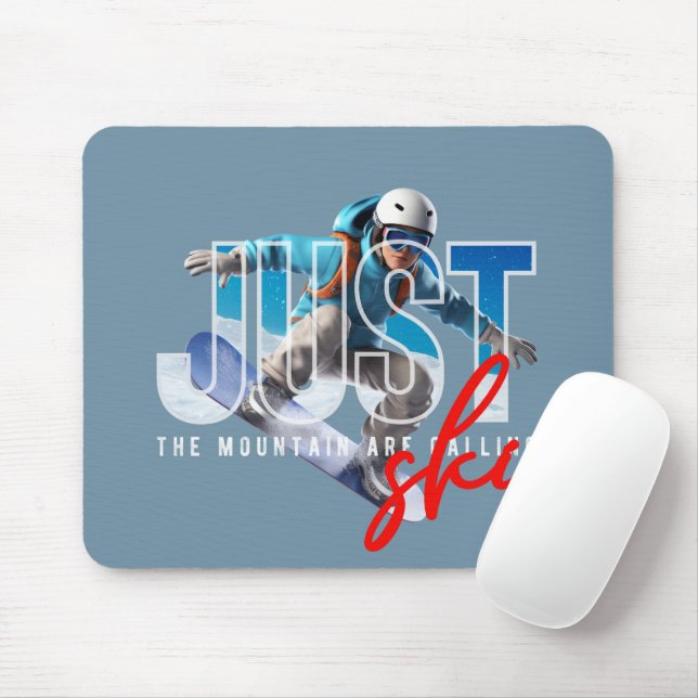 Just Ski | Mouse Pad (With Mouse)