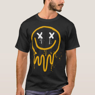 Just Smile & Be Happy Cool Smile Face Melting funn T-Shirt