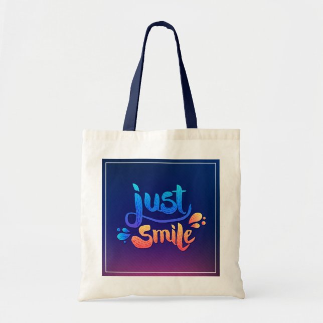 Just Smile Tote Bag (Front)