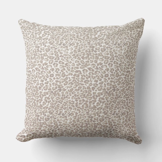 Just Snow Leopard Cushion (Front)