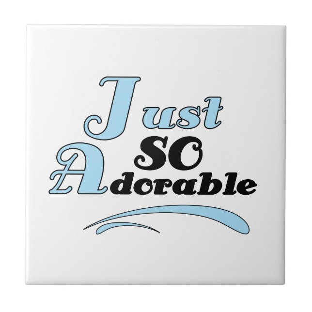 Just So Adorable Ceramic Tile (Front)