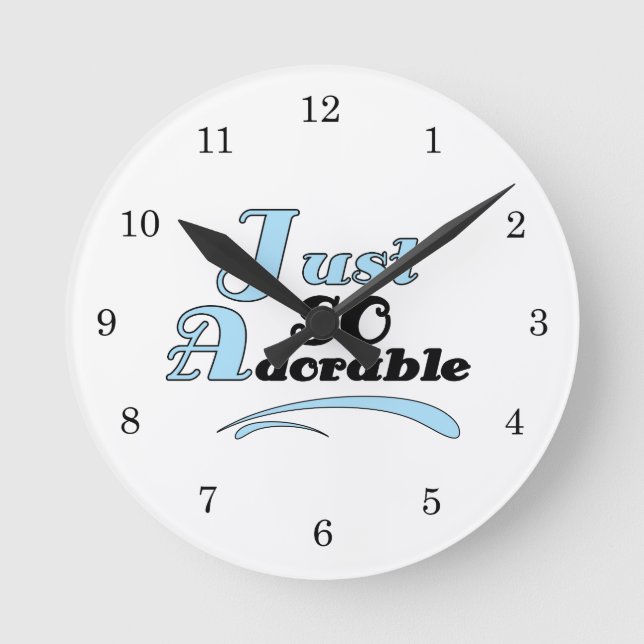 Just So Adorable Round Clock (Front)