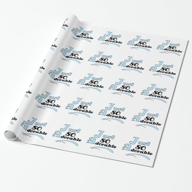 Just So Adorable Wrapping Paper (Unrolled)