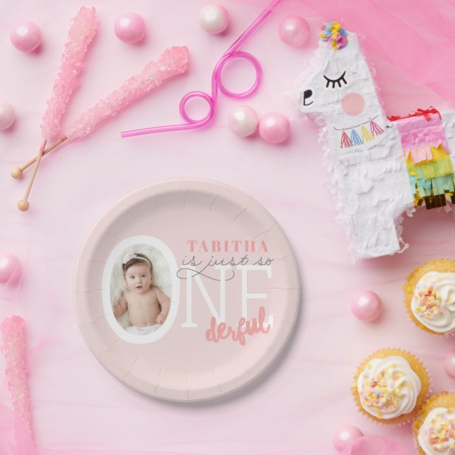 just so ONEderful Paper Plate (Party)