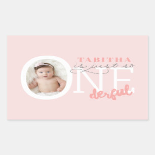 just so ONEderful Rectangular Sticker